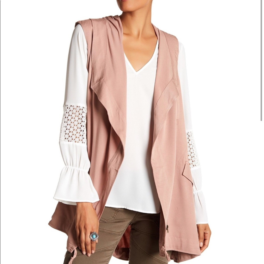 DR2 by Daniel Rainn Hooded Utility Vest tunic